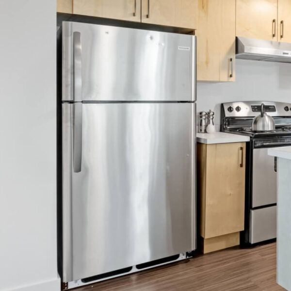 2 Door Apartment Size Refrigerator with Freezer, 7.2 cu ft, Platinum Series, Stainless Steel - Bild 2
